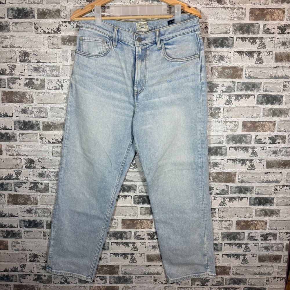 Faherty Brand Women Light Wash High‎ Rise Straight Leg Denim Jeans Size 31